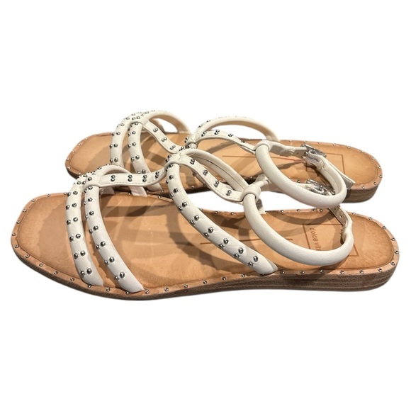 Dolce Vita Cream Gladiator Sandals with Studded Straps - Picture 3 of 6